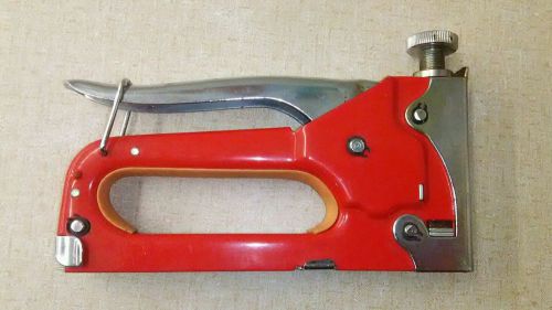 Vtg European Stapler Tacker Gun Red German French