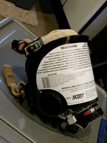 Scott AV-3000 Facepiece 805773 Twin Cartridge Adapter 805622 Respirator Med SCBA