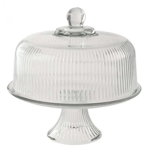 Cake set with ribbed dome great for cupcake and snacks for sale