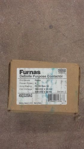 FURNAS 45CG20AG CONTACTOR RELAY 2P 30A 240V  8F