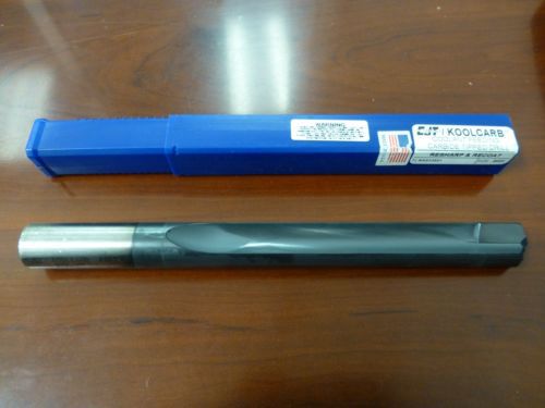 CJT Koolcarb Straight-Flute Carbide Tip Drill - .8465&#034; x 6-/2 x 9 TiAlN, Resharp