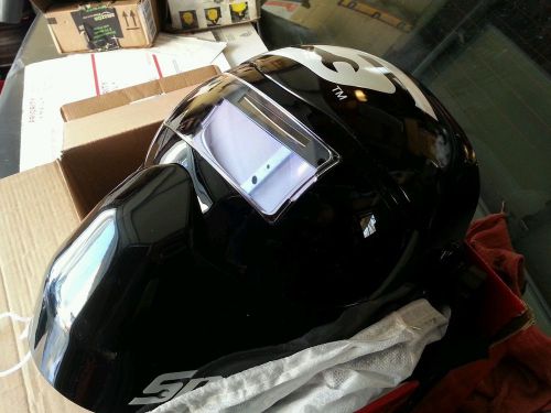 Snap on welding helmet