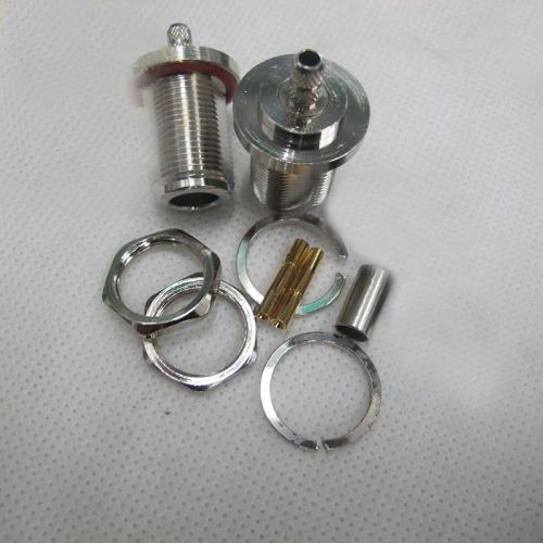 1PCS RF Connector N Female plug crimp Nuts waterproof for RG58 RG142 cables