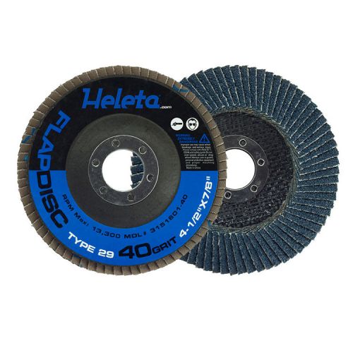 100pk flap disc 4.5&#034; x 7/8&#034; -40 grit (zirc-type29) for sale