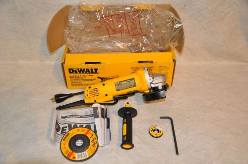 DeWalt D2840W Right Angle Grinder With Wheel, Side Handle, Tools &amp; Manual NIB