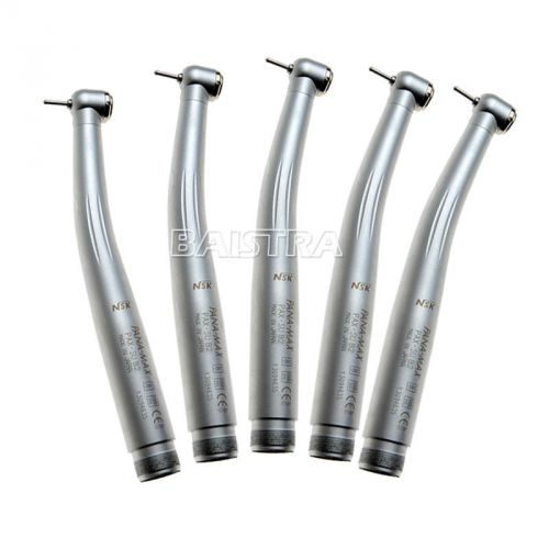 5 x Dental standard Head Push button  High Speed NSK style Handpiece 2 Hole