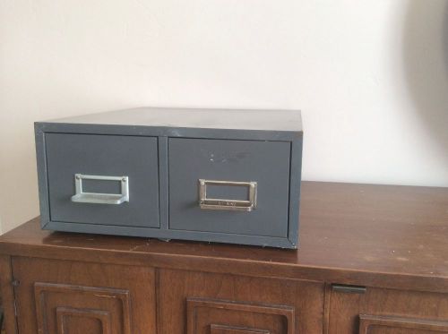 Vintage industrial card catalog file cabinet