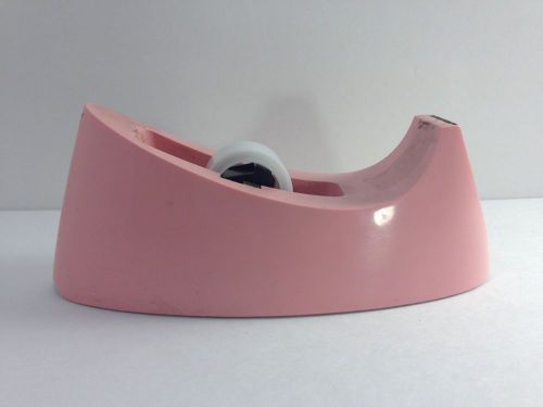 Scotch Brand MCM Vintage Salmon/Pink Color Decor model C-15 Home Tape Dispenser