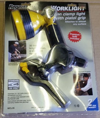 Regent Halogen Clamplight Model MCL35... 30X Brighter than Normal Flashlight!