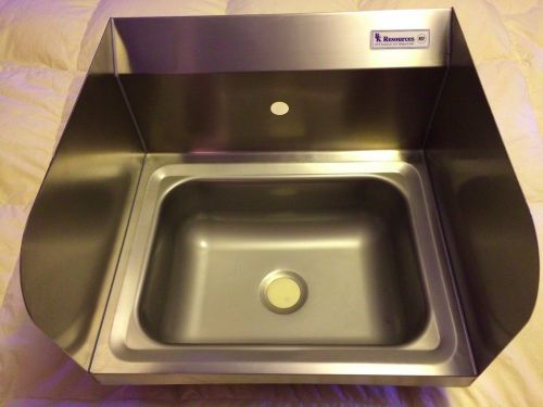 BK Resources BKHS-W-1410-SS-P-G Splash Mount Hand Sink w/Side Splashes - Lead Fr