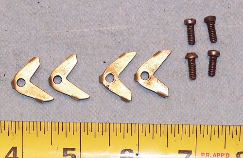 4 ORIGINAL BRASS SOUTH BEND METAL LATHE OILERS &amp; SCREWS