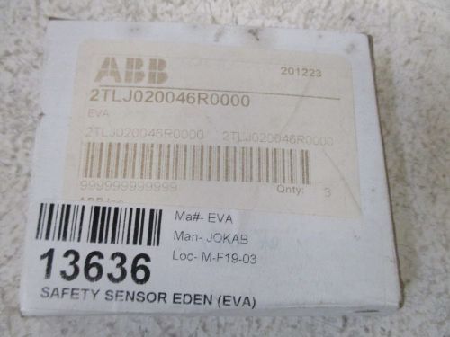 LOT OF 3 ABB 2TLJ020046R0000 SAFETY SENSOR EDEN (EVA) *NEW IN A BOX*