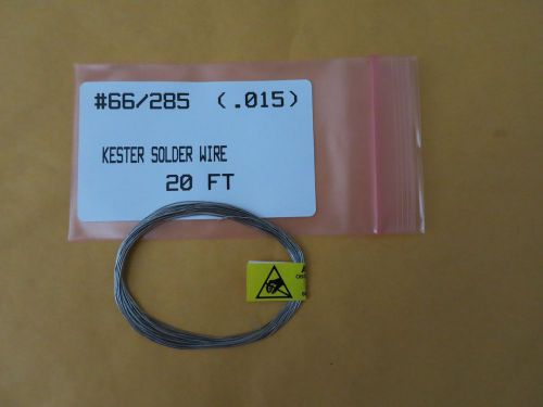 20 FEET KESTER SOLDER  #66/285 40mm(.015) P/N 2460409703, Sn60Pb40