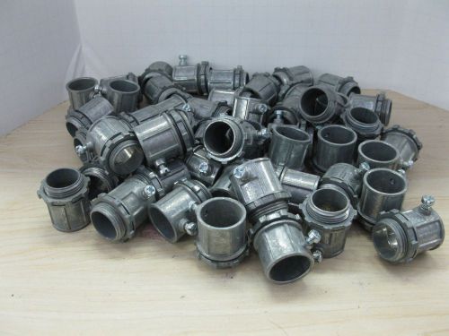 Contractor bulk lot 50 pieces 3/4&#034; emt conduit screw connector free shipping for sale