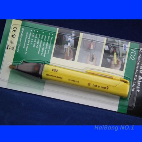 Non-contact voltage detector pen ac volt sensor tester alert 90~1000v yellow qy for sale