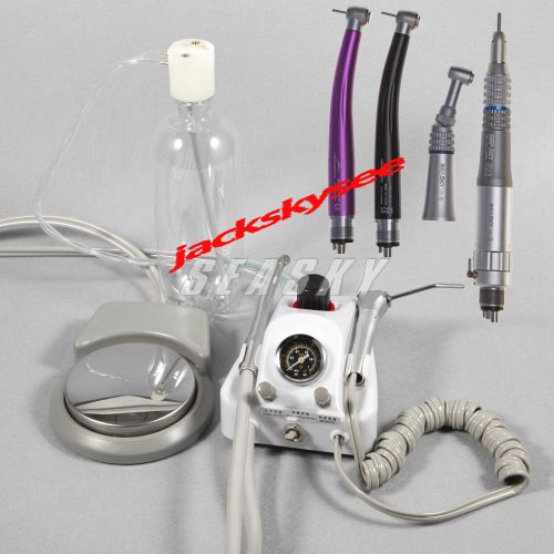 Dental Portable Turbine Unit W/ high handpiece push button contra angle kit