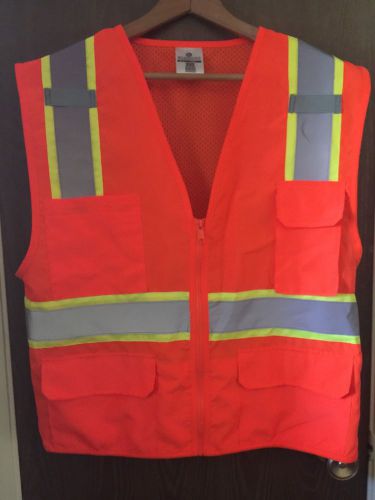 ML KISHIGO 1164-M High Visibility Vest, Class 2, M, Orange / Biking/running