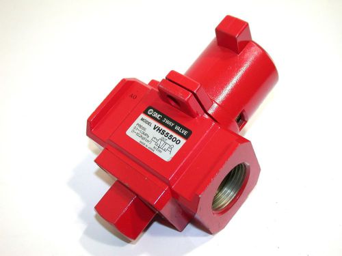 NEW SMC MANUAL 3 WAY SAFETY AIR VALVE VHS5500 1&#034; NPT