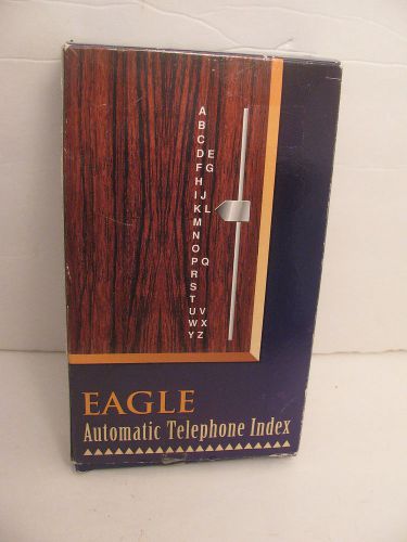 Eagle automatic telephone phone numbers index flip top retro new in box for sale