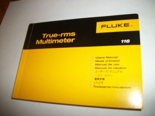 NEW FLUKE 116 MANUAL