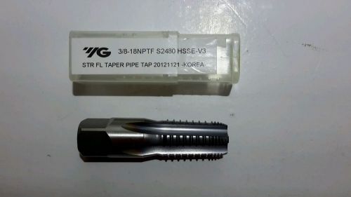 3/8-18 npt 5fl int thd ticn pipe tap yg1 s2480 for sale