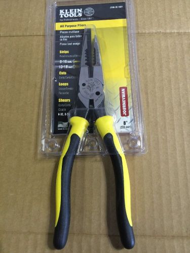 Klein Tools J206-8C 8&#034; Journyman All-Purpose Long-Nose Pliers - J2068C