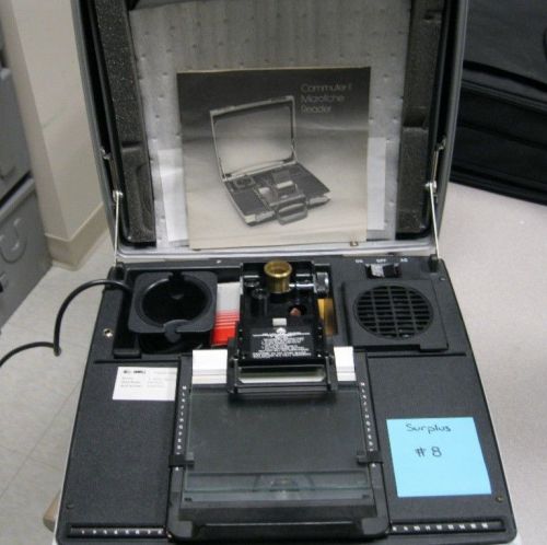 Bell &amp; Howell Commuter II Microfiche Reader Working