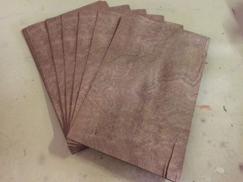 Wood Veneer Pommele Sapele 10x15 18pcs total Raw Veneer  &#034;EXOTIC&#034; PS3 5-6-15