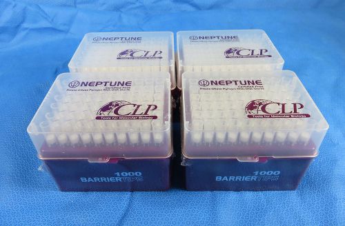 Neptune BT1000 Barrier Pipette Tips 1000ul, (4) Racks- (240) Tips Total