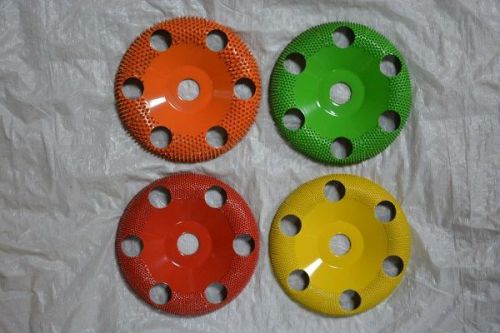 10% Discount Saburr-Tooth Set of 4 Doughnut Wheels W/Holes 5/8 Bore 4&#034; Diameter