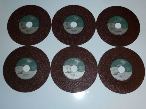 LOT OF 6 FALCON CUTTING WHEELS 6 X 0.45 X 7/8 A60UB-96 14,200 R.P.M.