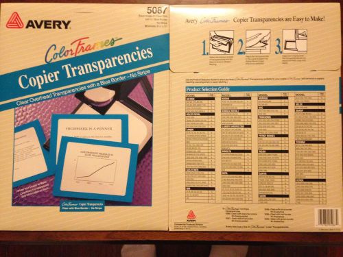 Avery 5087 Color Frames Copier Transparencies