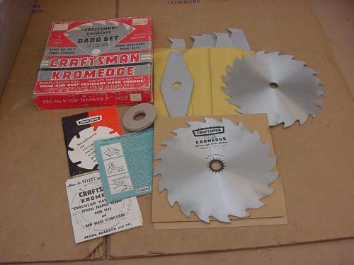 NICE CRAFTSMAN KROMEDGE GROOVER &amp; DADO CUTTER - DADO SET - FOR SAWS - NO 9-3247