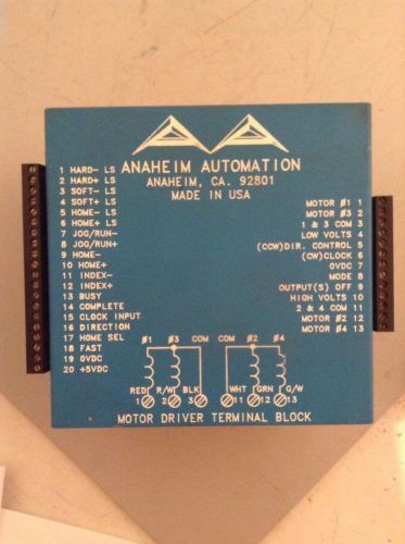 Anaheim Automation Motor Driver Terminal Block, DPD11RA1/2300