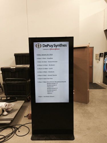 Peerless Portrait Kiosk Enclosure, holds 55&#034; display