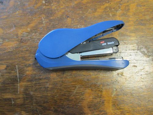 Staples One Touch CX3 Blue 20 sht. cap.Compact Stapler EUC