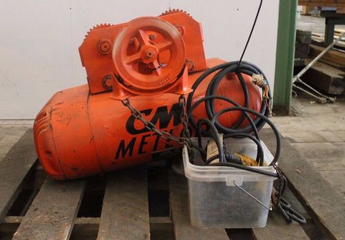 Cm meteor 2 ton hoist electric overhead cable crane hoist &amp; manual power trolley for sale