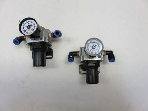 SMC AR2560 Air Regulator w/ Mounting Bracket Pressure Gauge (Lot of 2)