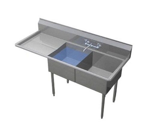 Duke 202S-136-L Supreme Sink two compartment 79&#034;W x 26&#034;D x 43&#034;H 36&#034;...