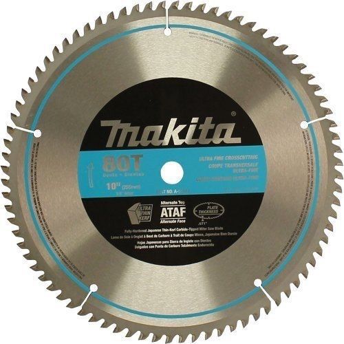 Makita A-93681 10-Inch 80 Tooth Micro Polished Mitersaw Blade , New, Free Shippi