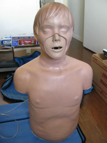 SIMULAIDS ADAM CPR TRAINING MANIKIN &amp; LAERDAL CPR FLOOR MAT NICE WITH CASE