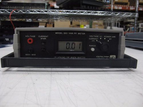 Clarke-Hess Model 263 VAW-PF Meter