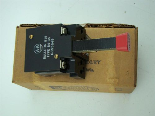 A-B OVERLAY THERMAL RELAY BULLETIN 815  X-155649 TYPE B4-B5