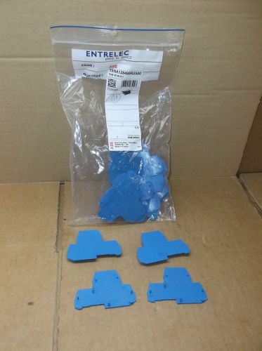 Quantity 17) 012849925 ABB Entrelec NEW In Box FEM6D Blue End Section