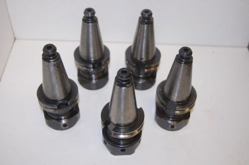 (5) Briney Fadal V40CH-100-300 CAT40 TG100 Collet Holders