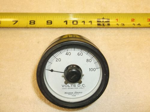 Vintage Collectible Western Electric Gauge Volts D.C.