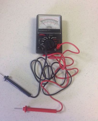 MICRONTA 8~RANGE MULTITESTER No. 22~212A RADIO SHACK NO INSTRUCTIONS *********