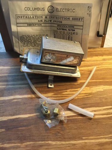 Columbus Electric Air Flow Switch Model RH3A SPDT .05&#034; TO 12.0&#034; W.C..mz *NSIB