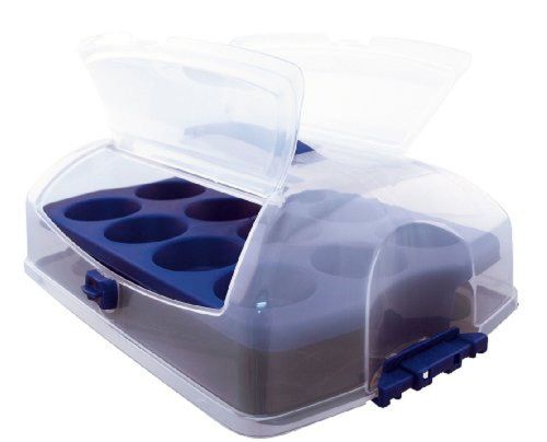 Entemanns ENT29110 24 Count Cupcake Carrier with Pan and Top Load Doors