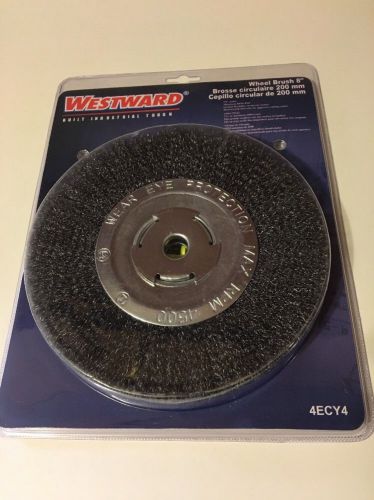 Westward 4ECY4 Wire Wheel, 8 In D, 0.008 Wire